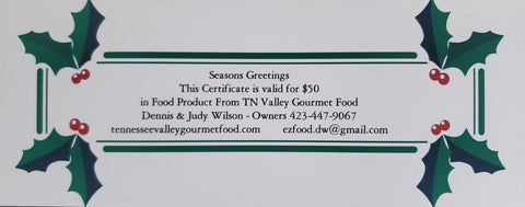 GIFT CERTIFICATE $50