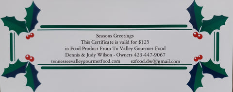 GIFT CERTIFICATE $125